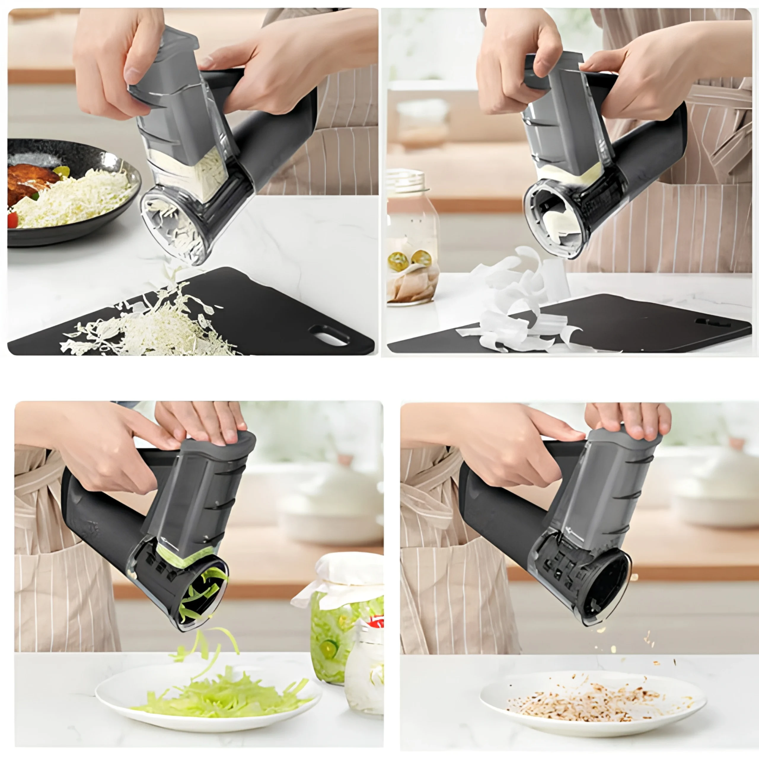 Blitz® – 4-in-1 Cordless Electric Grater & Slicer, Rechargeable and Compact for Quick Kitchen Prep          Ask ChatGPT - Tunisie